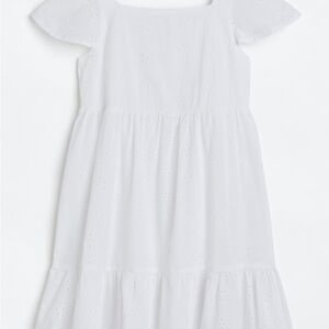 White Eyelet Kids Dress